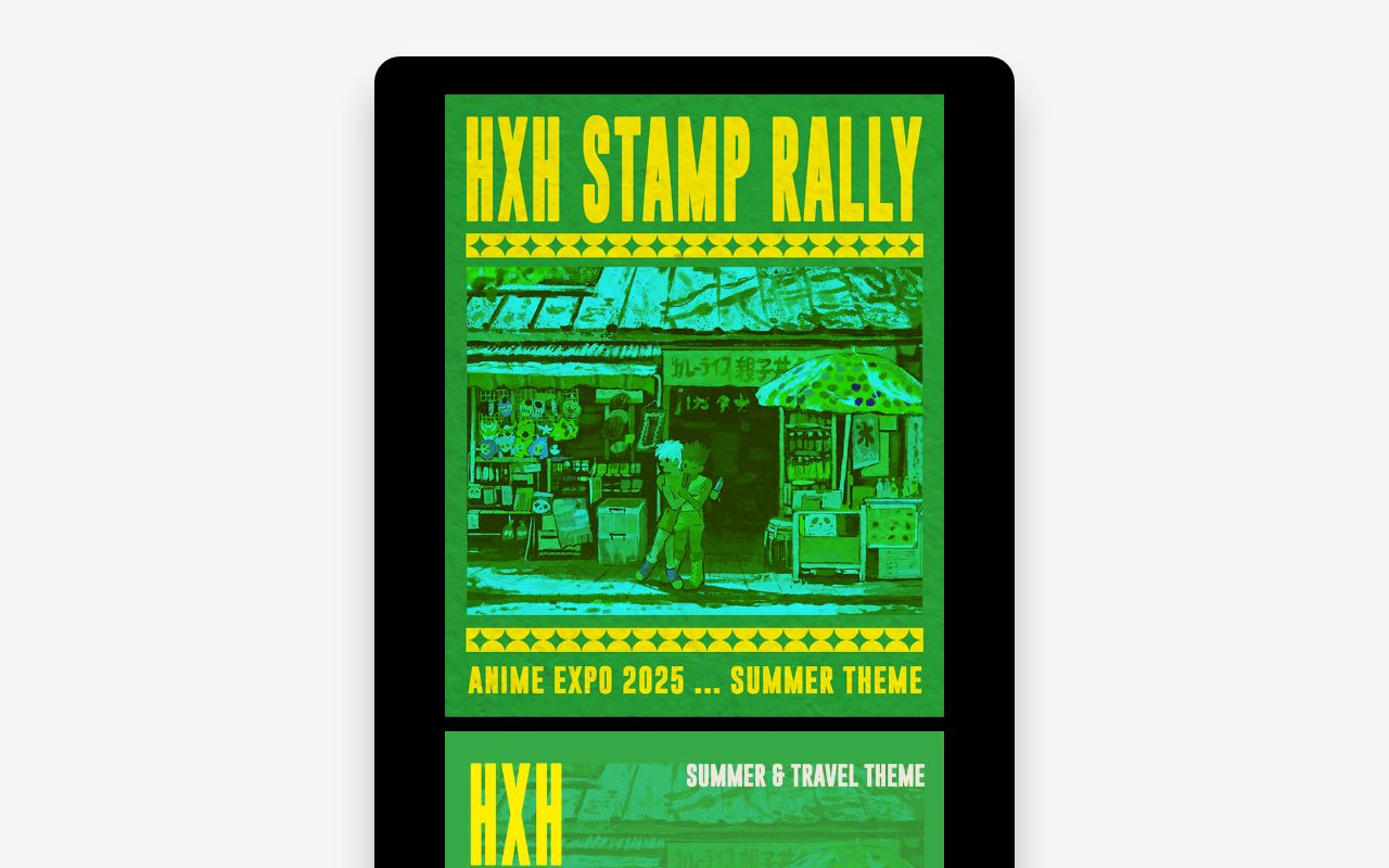 hunter x hunter stamp rally ax 2025
